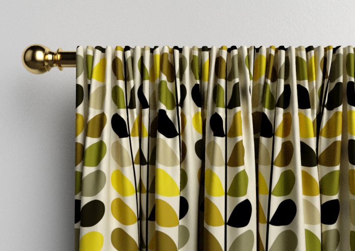 Orla Kiely Multi Stem, Yellow - Made to Measure Curtains - Image 9